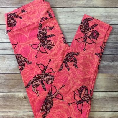 LulaRoe TC Leggings Pink Cupid Valentine Day Wedding Tall Curvy Women Plus Size