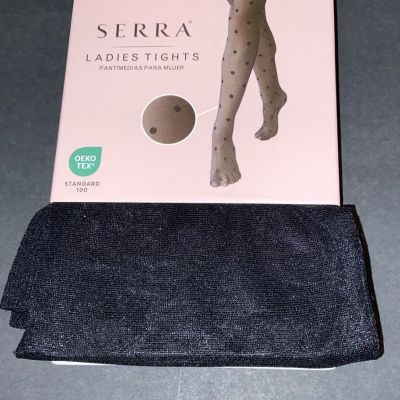 NEW! SERRA BLACK TEXTURED TIGHTS/ EXTTRA LARGE