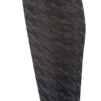 Houndstooth Tights with Non-Control Top and Reinforced Toe - 4918