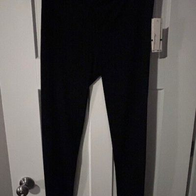 Kenneth Cole Rich Black Ponte Knit Leggings Size L, Pull on