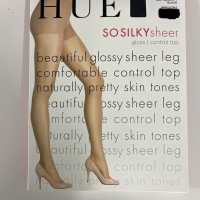 HUE so Silky Sheer Control Top Pantyhose 3 CREAM