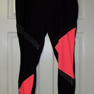 ~XERSION~ Black Leggings with Accent on Each Leg- Size 2X