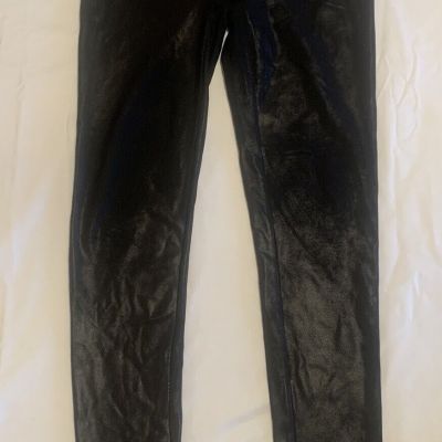 Spanx faux leather/shiny pants size small