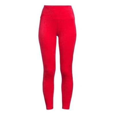 No Boundaries  NEW?Woman's Velour High rise fitted Leggings size 3XL (22)~Red