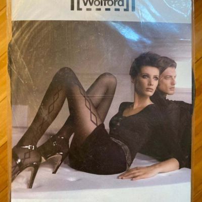 Wolford Devils Delight Black Tights Women's size Medium