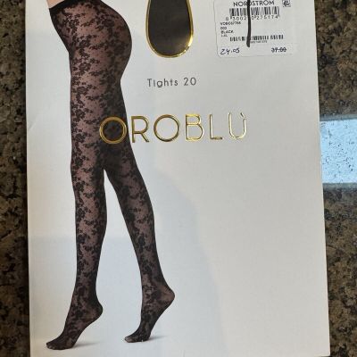 OROBLU Women’s Sensuel Lace Tights 20 L/XL black