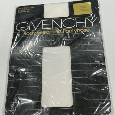 Vintage 80s Givenchy Body Gleamers Control Top Ultra Sheer Pantyhose Size B BB25