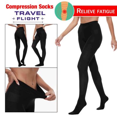 Womens Total Leg Support Pantyhose Medical Compression Stockings Support Tights