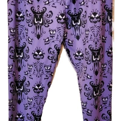 Kawaiian Pizza Apparel Haunted Mansion Wallpaper Leggings 2XL NWOT