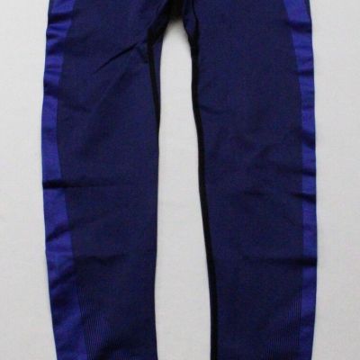 Incline Women's Active 7/8 Seamless Leggings JW7 Black/Blue Size XS NWT