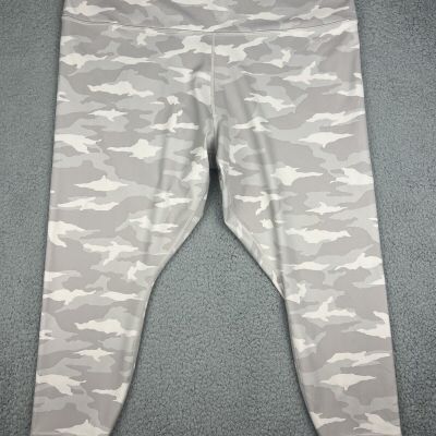 Athleta Leggings Womens 3X Elation 7/8 Tight Gray Camo Gym Workout Athleisure