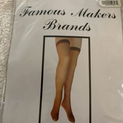 Famous Makers Brands Thigh Hi Jet Black Light Support Garter Top