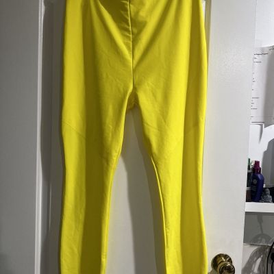 Yitty Women's Major Label Smoothing High Waisted Legging Yellow Size 3X