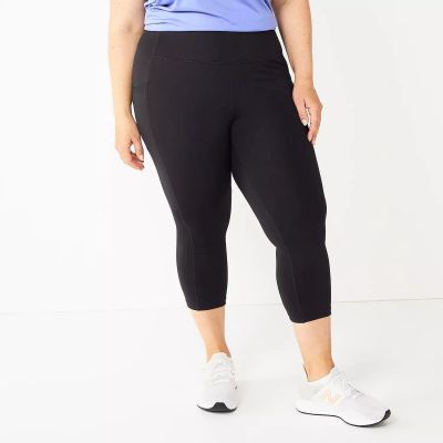 Plus Size Tek Gear Ultrastretch Pocket High-Waisted Capri Leggings size 2X