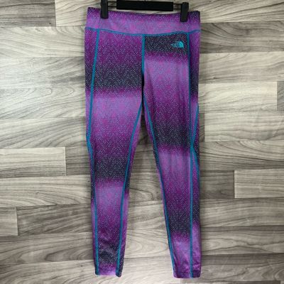 The North Face Leggings Womens M Purple Black Gradient Mid Rise Active Workout