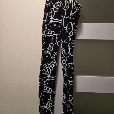 Sanrio Hello Kitty Leggings Black and White Size L Free Shipping