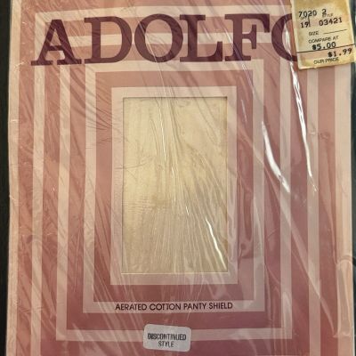 VTG Adolfo Control Top Nude PIN STRIPE Collection Of Fashion Panty Hose Size A